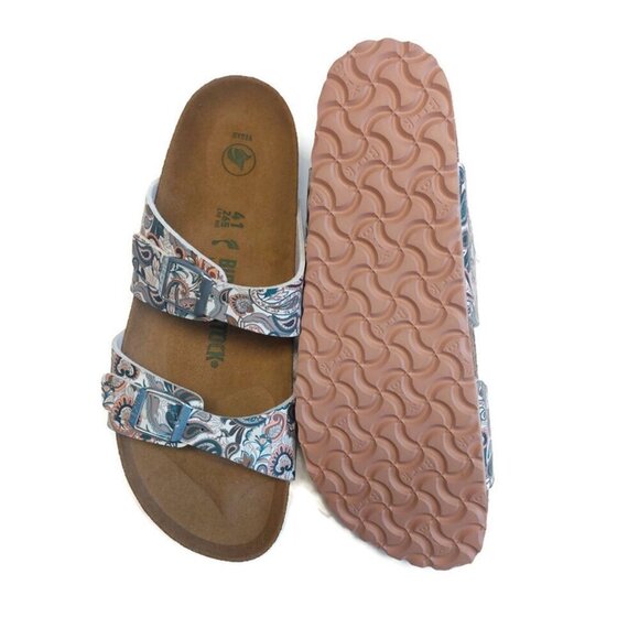 Birkenstock Sydney Vegan Birko-Flor Sandals Womens 10 Paisley Light Rose EU 41 - Picture 8 of 9
